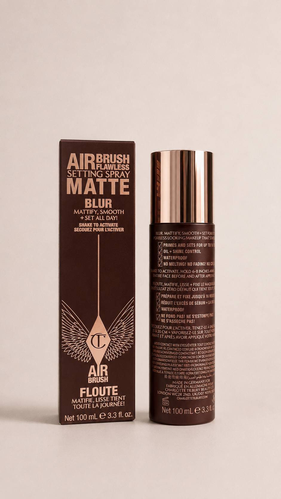Charlotte Tilbury Airbrush Flawless Setting Spray Matte Blur