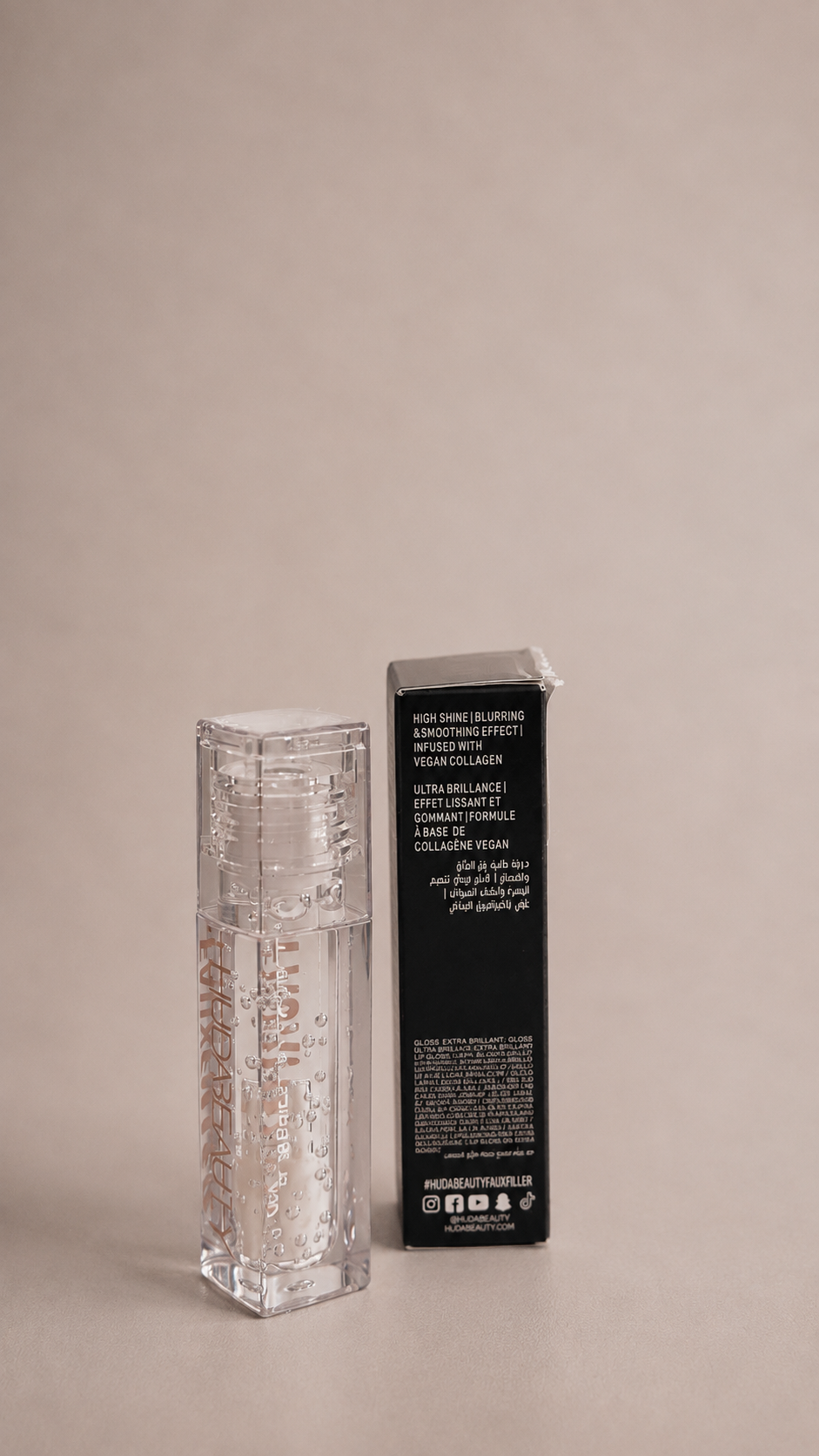 Huda Beauty – Faux Filler Extra Shine Lip Gloss